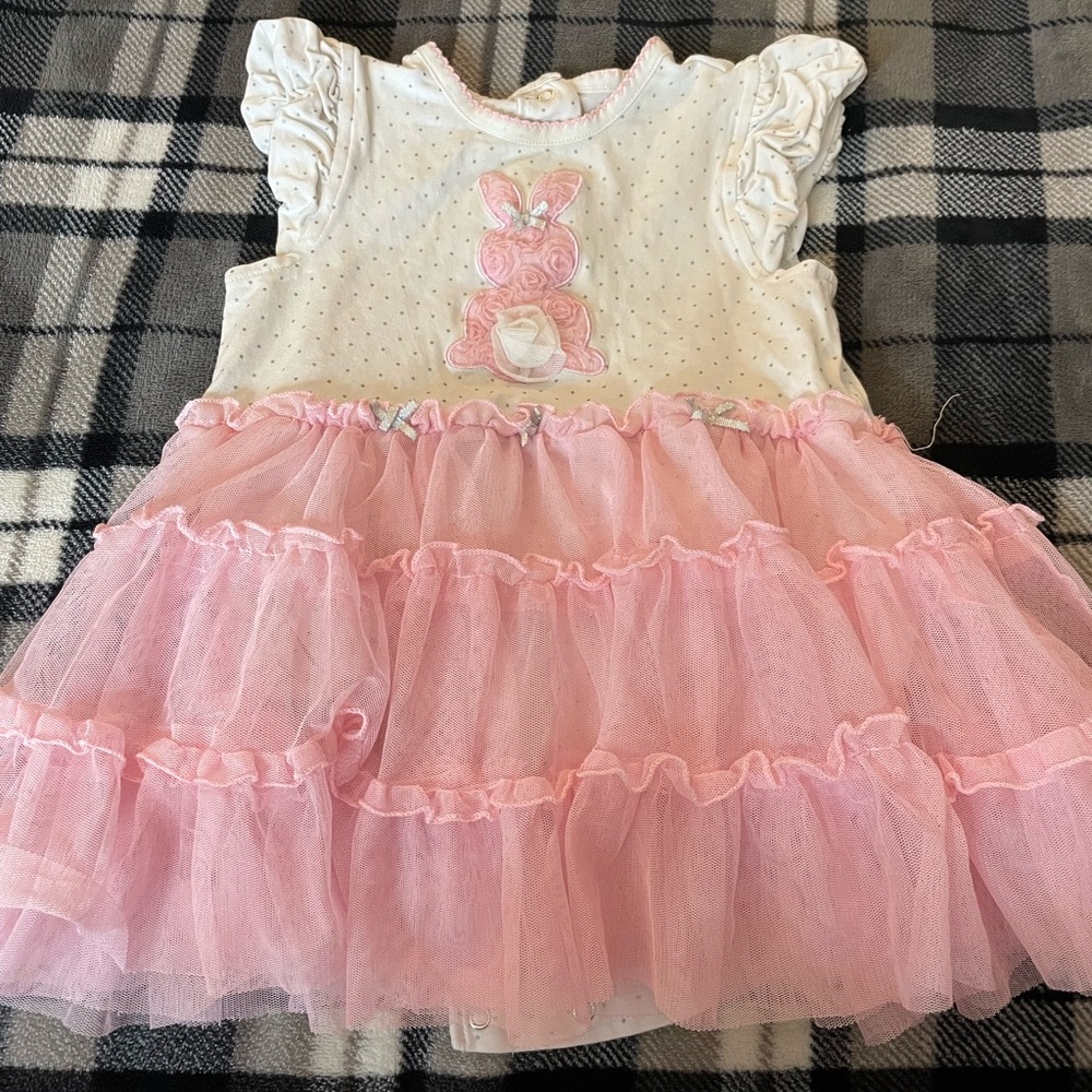18 month pink bunny dress from Little me